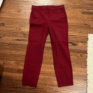 NWOT Maroon J Crew Pants